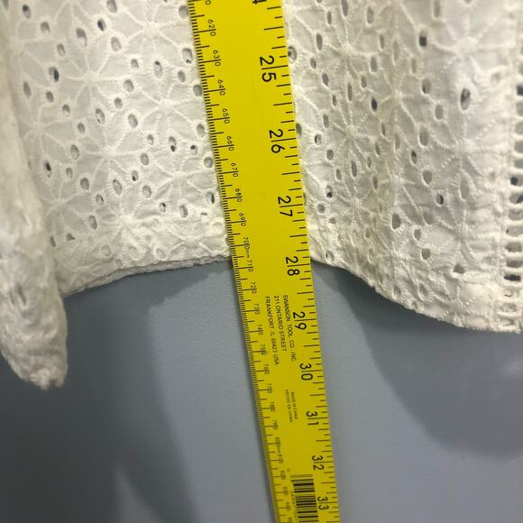 NWT Spell Lottie Eyelet Wide Leg Pants White Size S - Picture 13 of 14